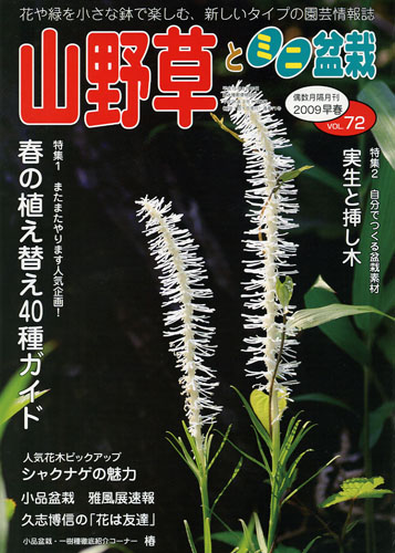 隔月刊「山野草とミニ盆栽」09年早春号