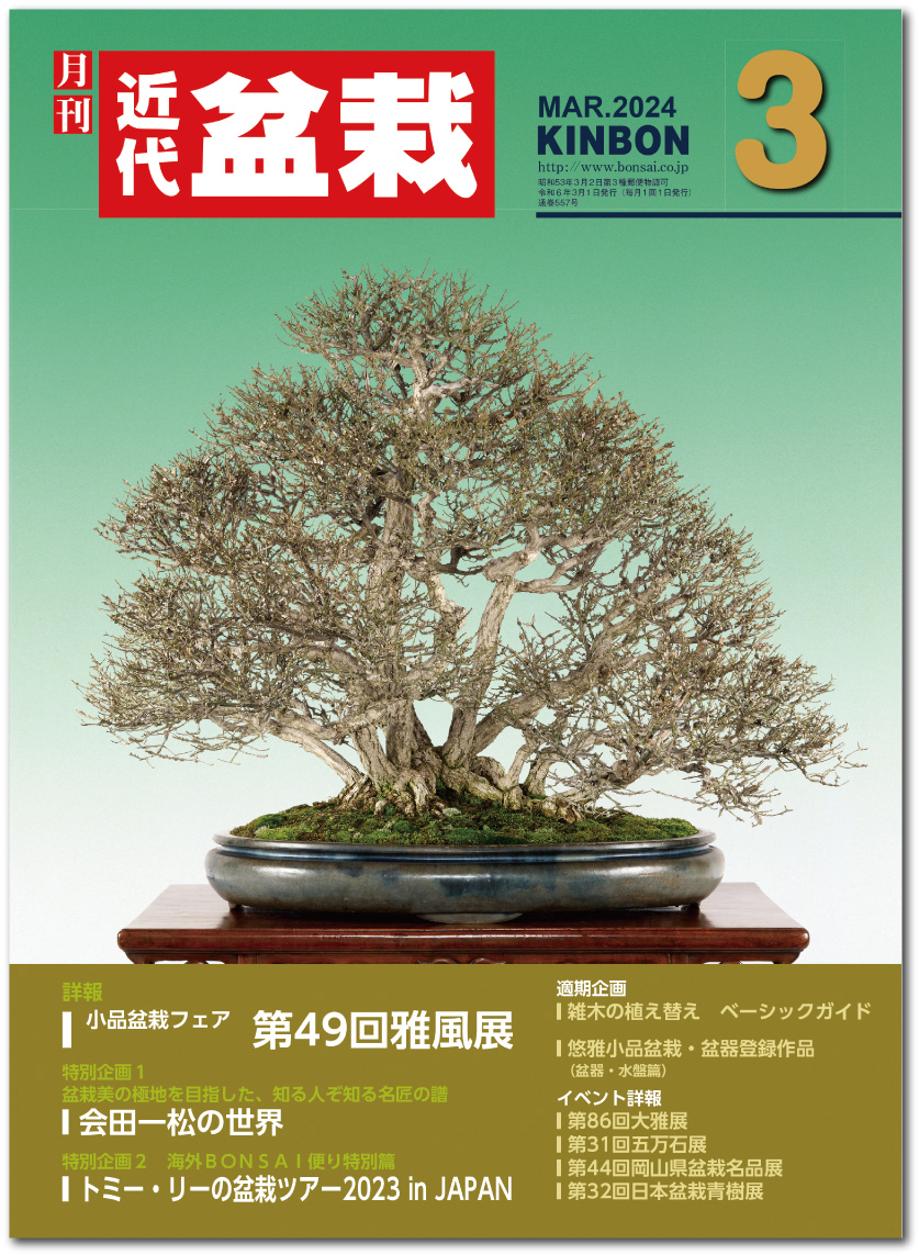 月刊「近代盆栽」2024年3月号　※電子版のみ
