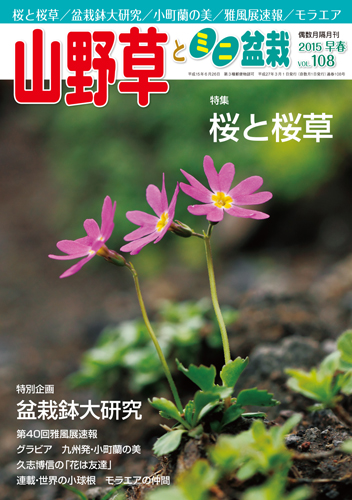 隔月刊「山野草とミニ盆栽」15年早春号