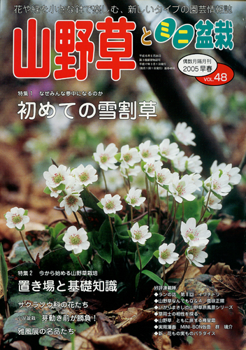 隔月刊「山野草とミニ盆栽」05年早春号