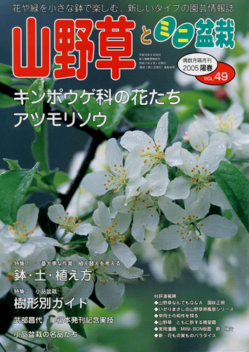 隔月刊「山野草とミニ盆栽」05年陽春号