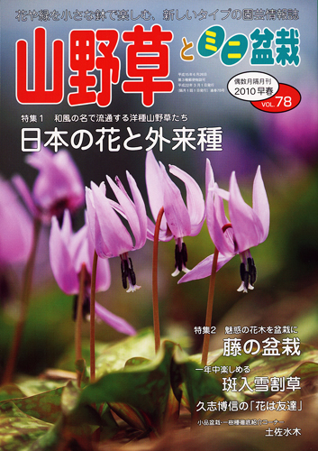 隔月刊「山野草とミニ盆栽」10年早春号