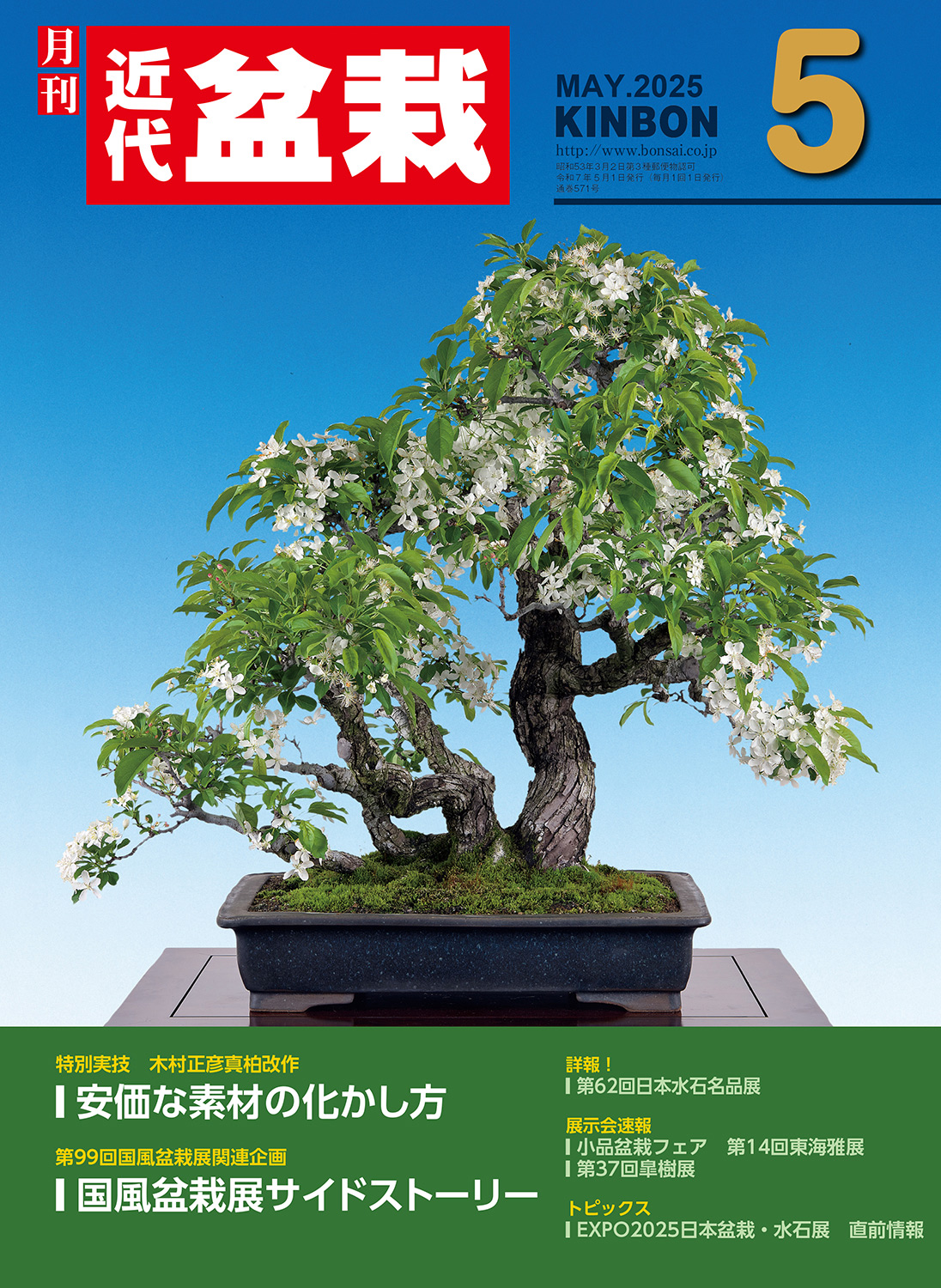 月刊「近代盆栽」2025年5月号