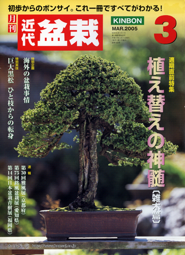 月刊「近代盆栽」2005年3月号