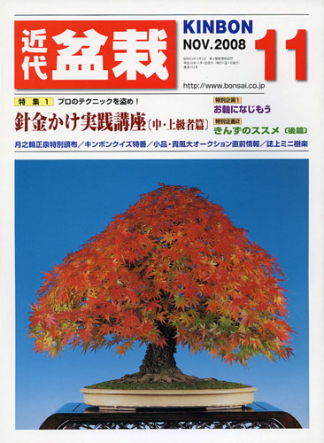 月刊「近代盆栽」2008年11月号