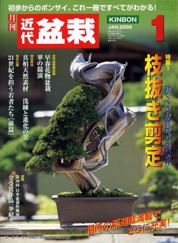 月刊「近代盆栽」2005年1月号