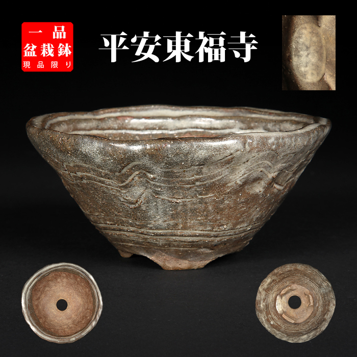 東福寺白釉釘彫丸鉢