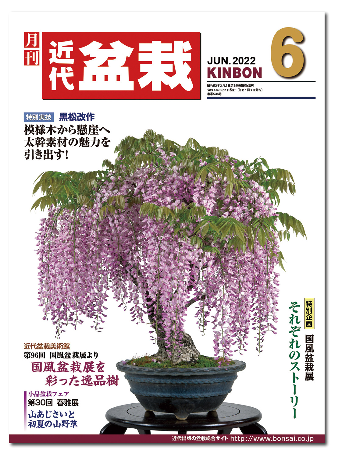 月刊「近代盆栽」2022年6月号
