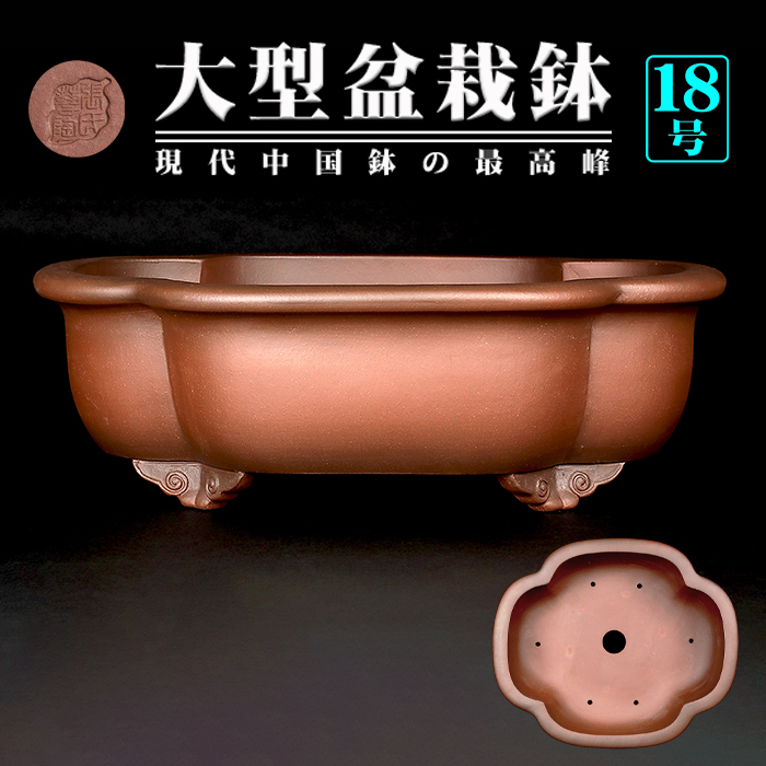 紫泥外縁木瓜式鉢