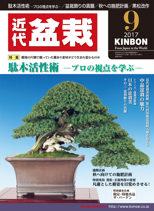 月刊「近代盆栽」2017年9月号