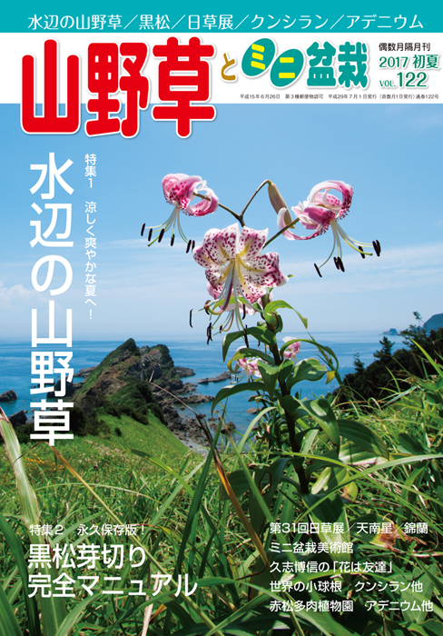 隔月刊「山野草とミニ盆栽」17年初夏号