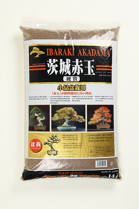 茨城赤玉土硬質 二本線 細粒14㍑ (小品盆栽用)