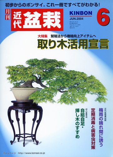 月刊「近代盆栽」2004年6月号