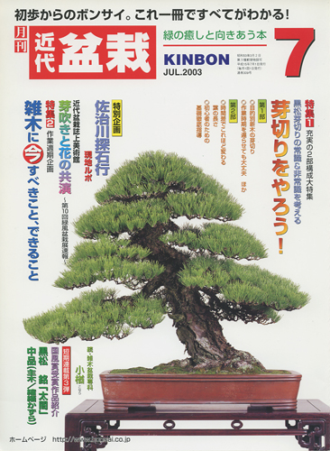 月刊「近代盆栽」2003年7月号