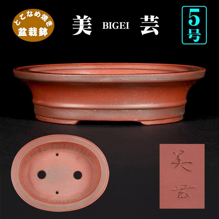 美芸下帯楕円鉢