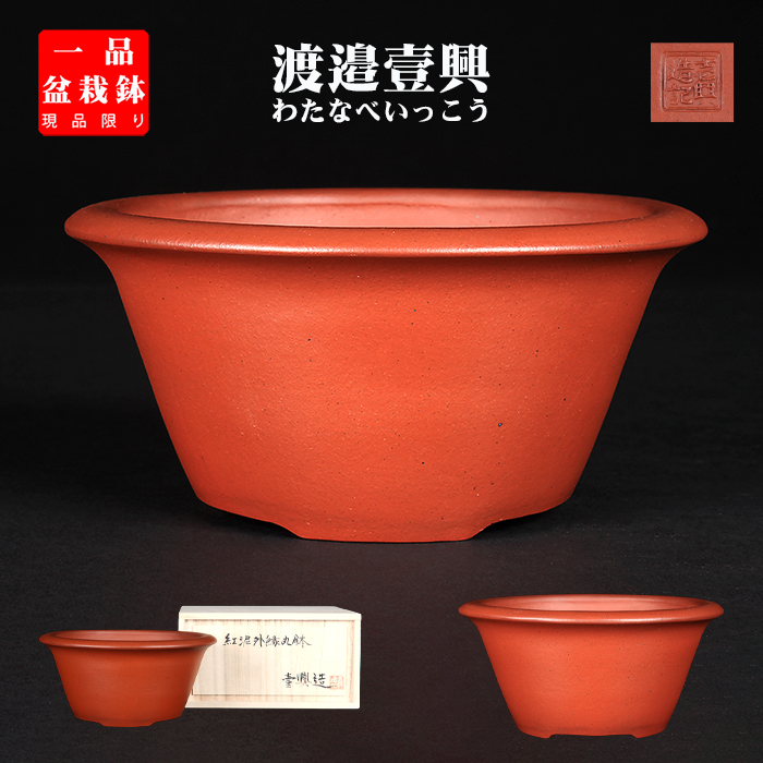 壱興紅泥丸鉢