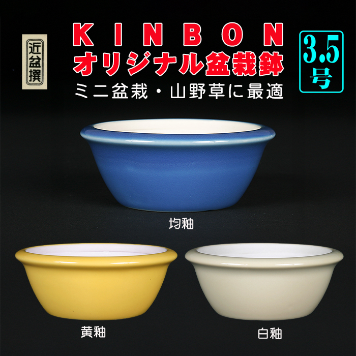 KINBONオリジナル盆栽鉢 丸型