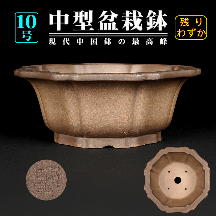 烏泥外縁輪花式鉢