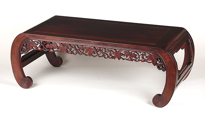 花梨曲足長方卓