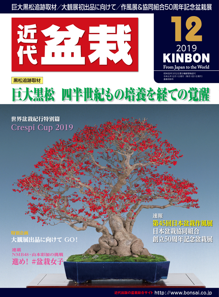 月刊「近代盆栽」2019年12月号