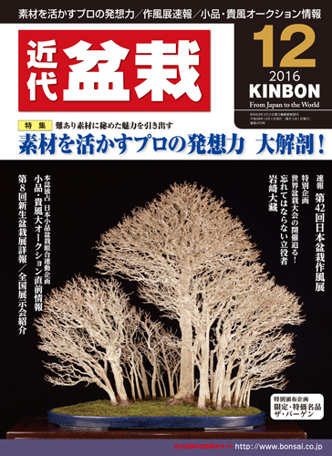 月刊「近代盆栽」2016年12月号