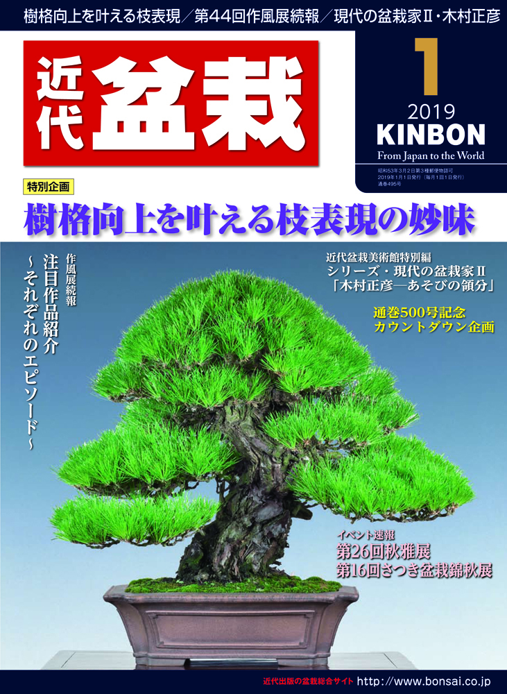 月刊「近代盆栽」2019年1月号