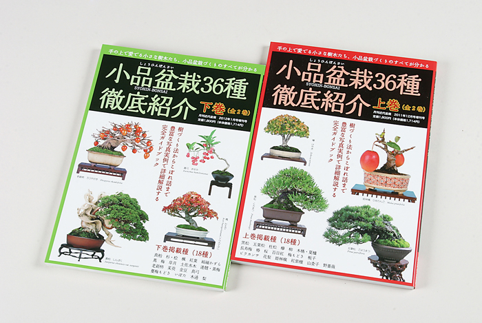 【お買い得】小品盆栽36種徹底紹介　上下巻セット